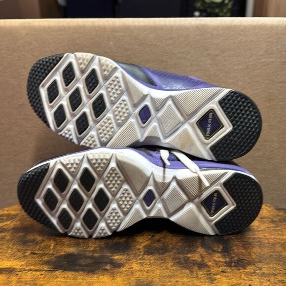 NIKE Trainer One Max Air Running Shoes Purple Black Training Tennis Women size 8 - Picture 7 of 9